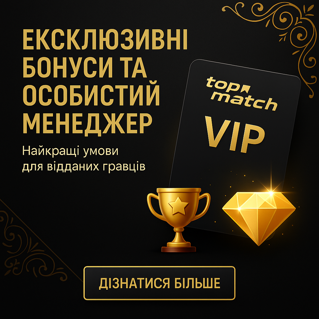 Ексклюзивні бонуси Топматч